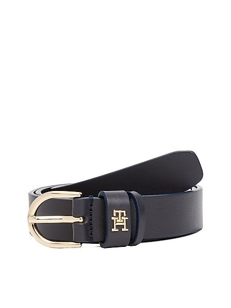 Tommy Hilfiger Ledergürtel ESSENTIAL EFFORTLESS 2.5 cm breit GOLD Logoemble günstig online kaufen