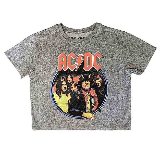 AC/DC Crop-Top Highway To Hell Bauchfreies Shirt Band Merchandise Oberteil günstig online kaufen