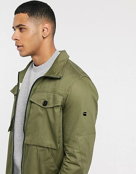 G-Star – Type C – Utility-Jacke mit Reißverschluss-Grün günstig online kaufen