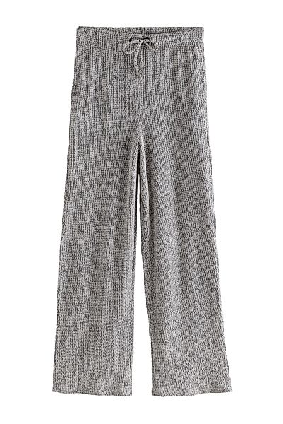 Next Palazzohose Strukturierte Hose mit weitem günstig online kaufen