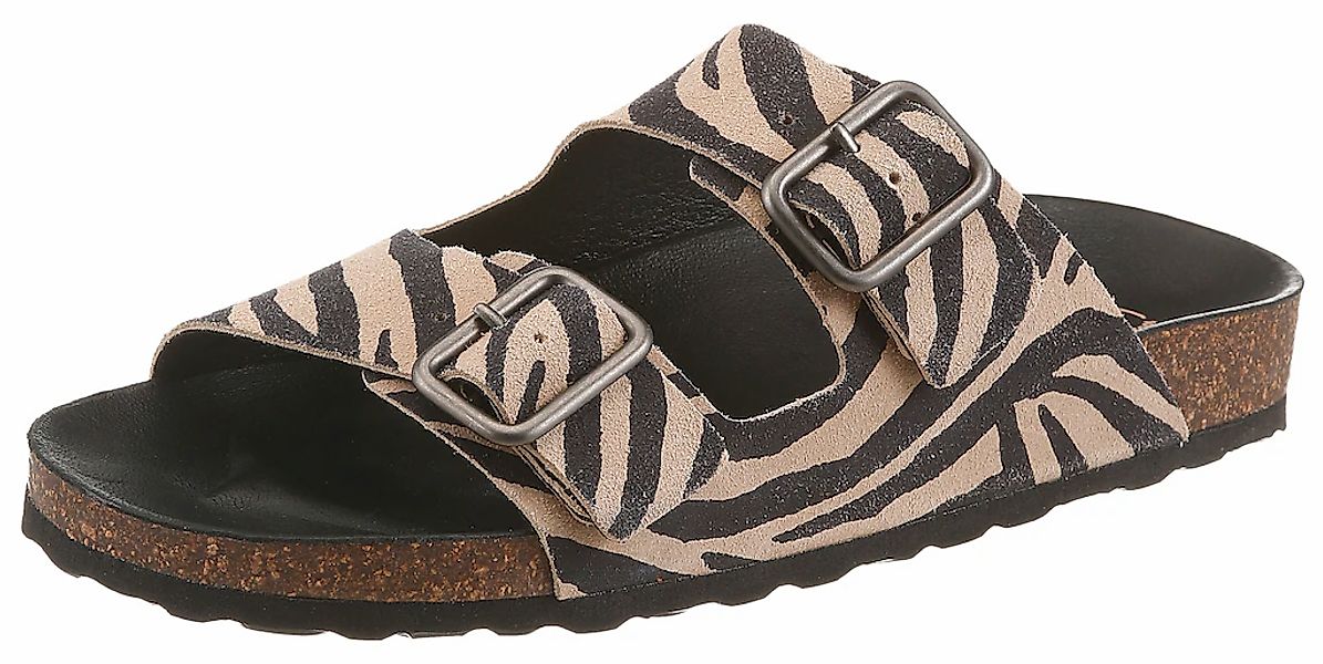 VERBENAS Pantolette "RANDEL ZEBRA" Sommerschuh, Hausschuh, Urlaubsschuh mit günstig online kaufen