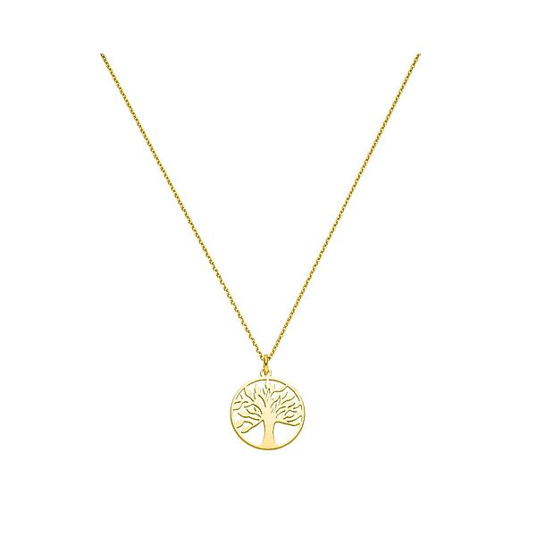 SCHOSCHON Kette mit Anhänger Halskette Baum des Lebens 925 Silber vergoldet günstig online kaufen