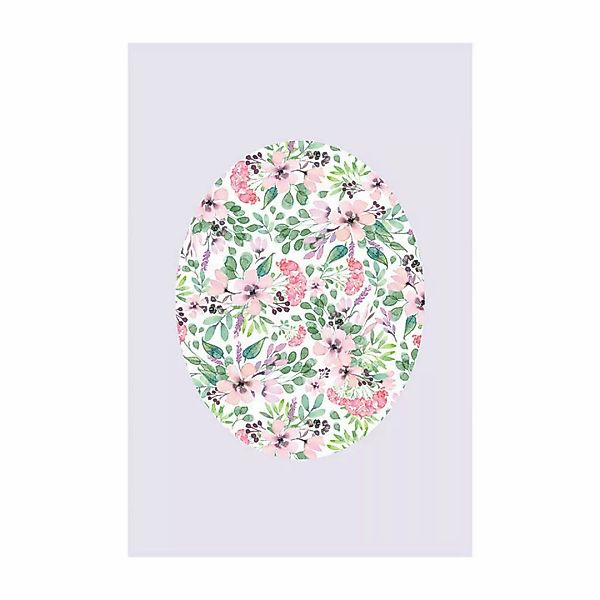 Komar Poster Shelly Patterns Lavender Blumen B/L: ca. 50x70 cm günstig online kaufen