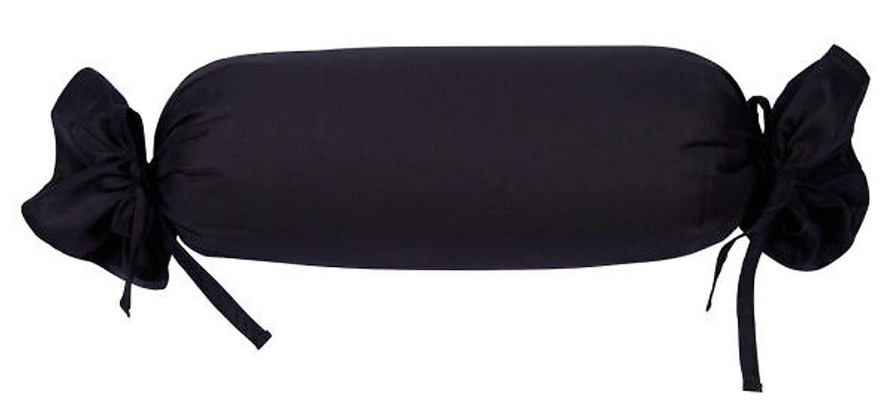 Janine Janine Mako-Satin Bettwäsche Colors 31001 schwarz Größe:  15x40 cm günstig online kaufen