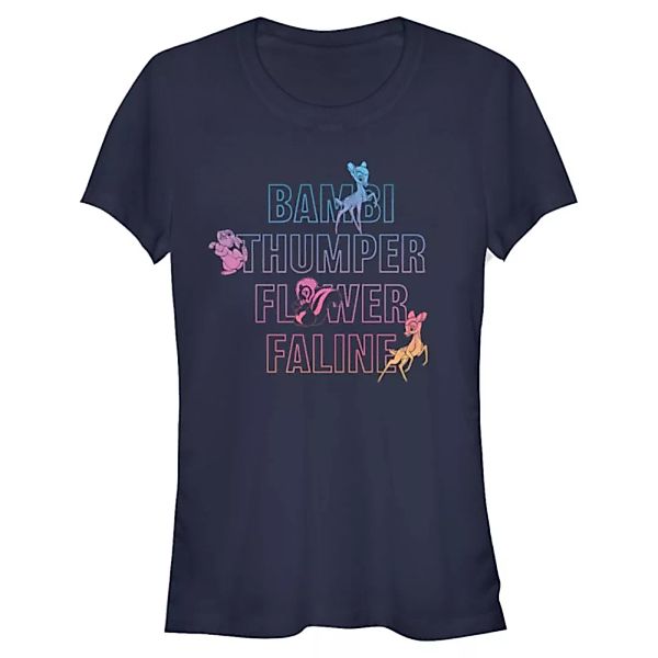 Disney Classics - Bambi - Gruppe Characters Names Stacked - Frauen T-Shirt günstig online kaufen