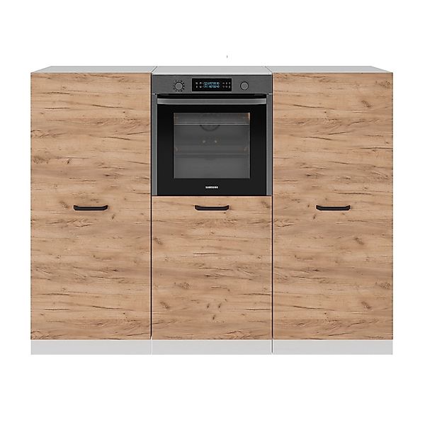 Vicco Küchenzeile R-Line, Goldkraft Eiche/Weiß/Weiß, 180 günstig online kaufen