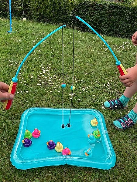 Koopman Spielzeug-Gartenset Entenangeln Wasserspiel Angelspiel Pool + 10 En günstig online kaufen