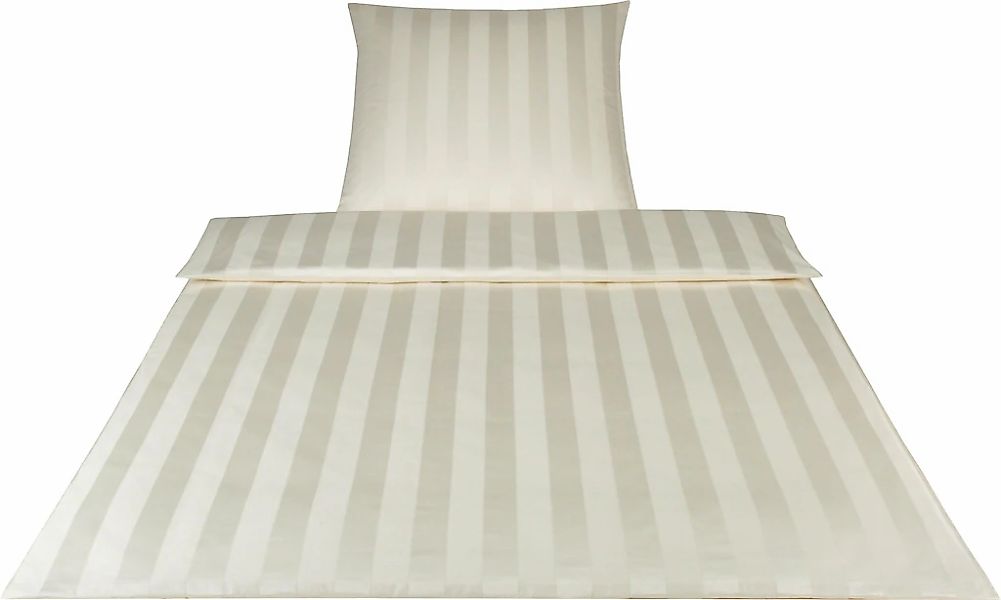 Elegante Bettwäsche "Noblesse" 2 Stk. im modernen Streifendesign günstig online kaufen