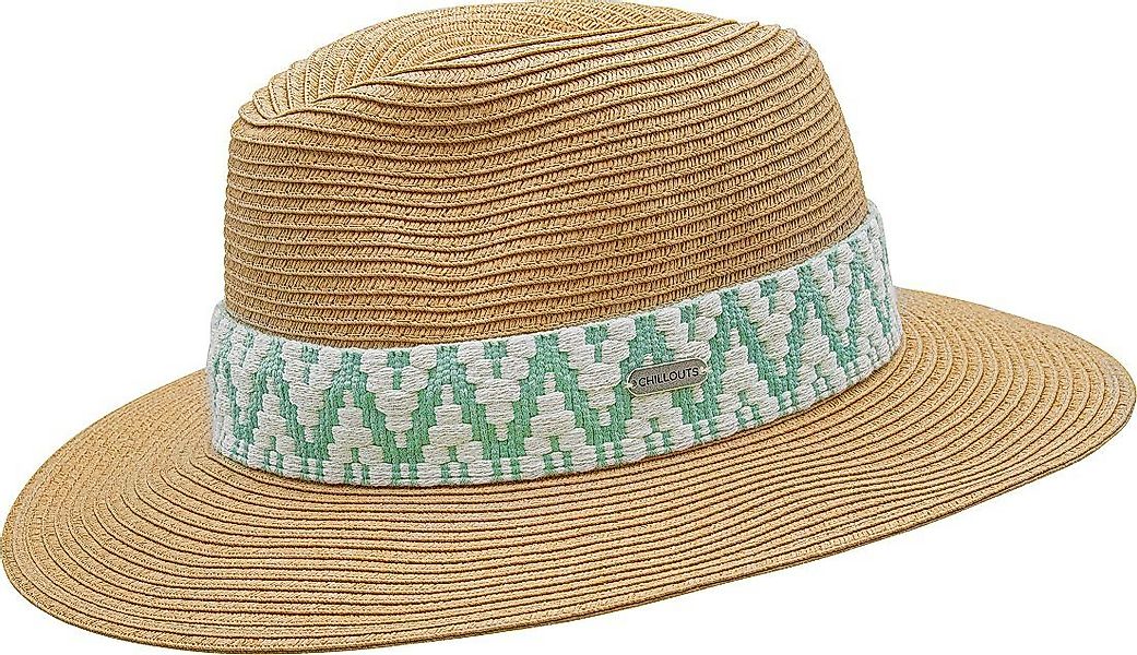 chillouts Strohhut knautschbarer Papierfedora Ethnoband günstig online kaufen