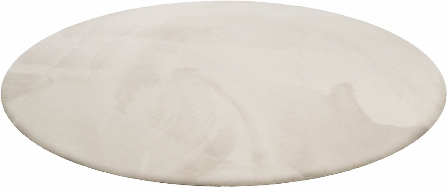 Wecon home Basics Hochflor-Teppich "Anna" rund 25 mm Höhe Wohnzimmer, Schla günstig online kaufen