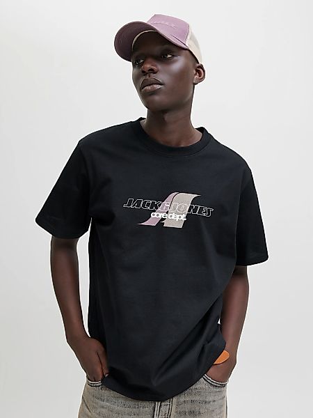 Jack & Jones T-Shirt "JCOTIER FRONT PRINT TEE SS CREW NECK" günstig online kaufen