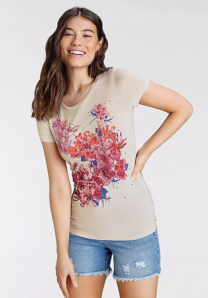 Laura Scott T-Shirt, mit Glitzersteinen günstig online kaufen