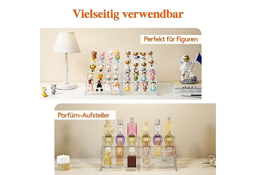 Lifewit Stufenregal Klarer Display Ständer, Plastik Organizer für Figuren, günstig online kaufen