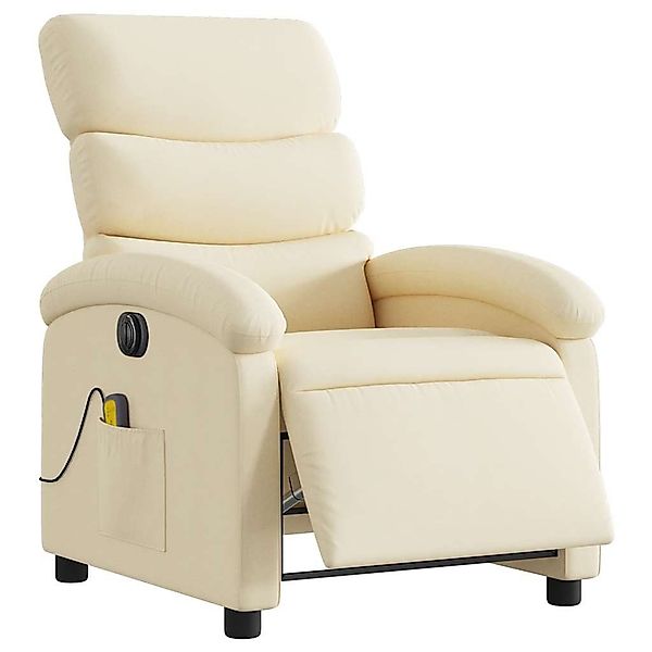 vidaXL Sessel Massagesessel Elektrisch Creme Stoff günstig online kaufen