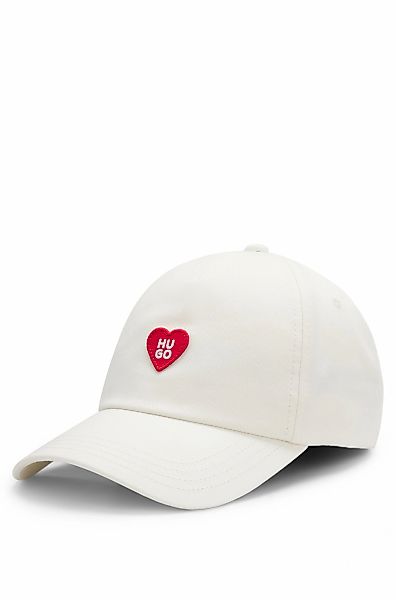 HUGO Baseball Cap "Cara Valentine" mit Aufnäher, Baumwoll-Twill günstig online kaufen