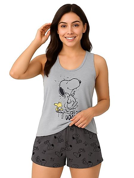 United Labels® Schlafanzug The Peanuts Snoopy und Woodstock - On Our Way Se günstig online kaufen