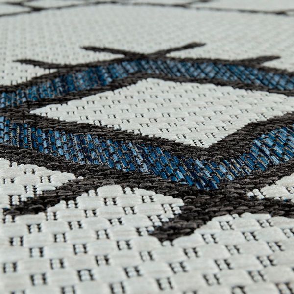 Paco Home Teppich "Kuba 124" rechteckig 4 mm Höhe Flachgewebe, Rauten Desig günstig online kaufen