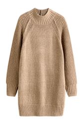 Next Strickkleid Glitzerndes Mini-Pulloverkleid mit Stehkragen günstig online kaufen