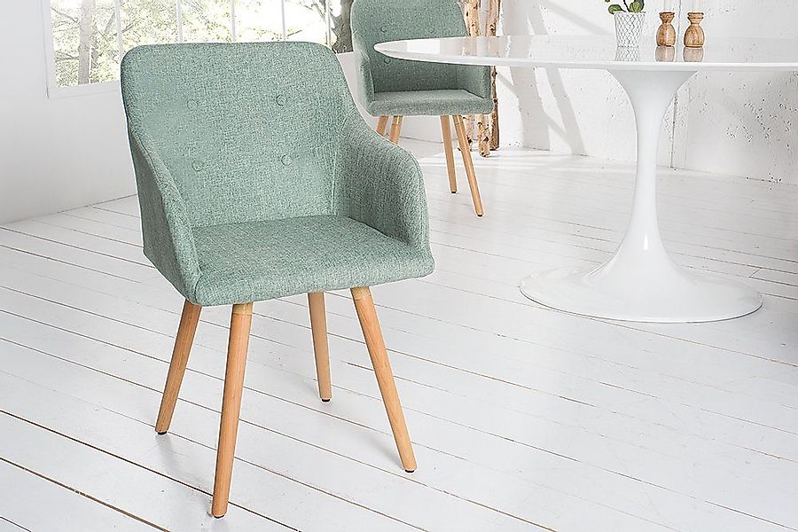 riess-ambiente Polsterstuhl SCANDINAVIA MEISTERSTÜCK grün / günstig online kaufen