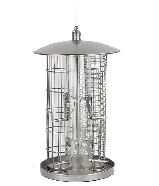 Dehner Vogelhaus Natura Wildvogel-Futterspender Triple, Ø günstig online kaufen