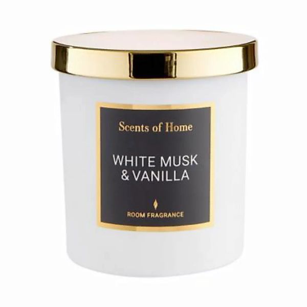SCENTS OF HOME Duftkerze White Musk & Vanilla mit Sojawachs günstig online kaufen