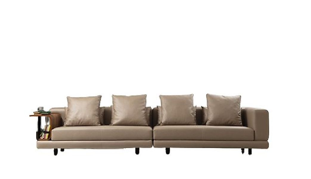 Xlmoebel 4-Sitzer Modernes Polstersofa in Beige für Vier Personen aus Kunst günstig online kaufen