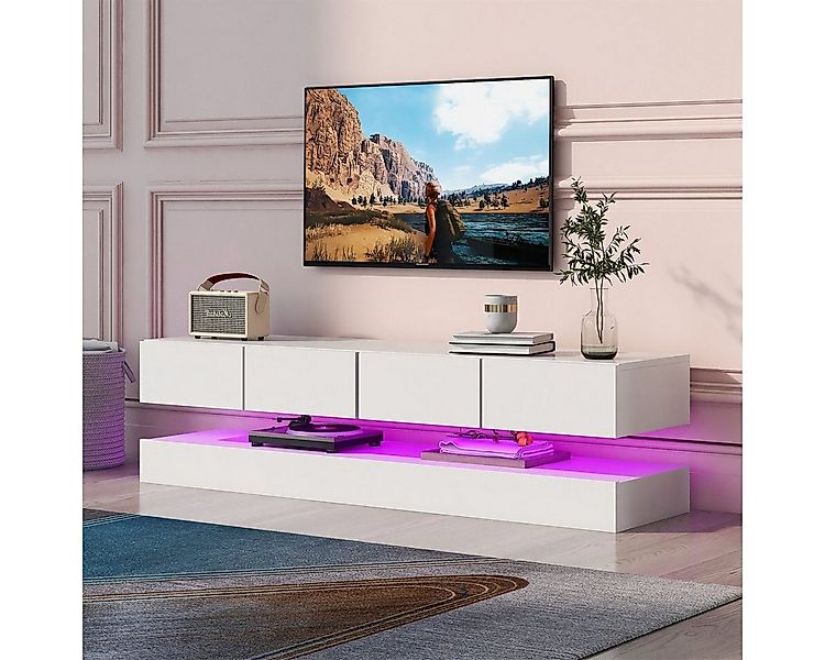 autolock TV-Schrank LED TV Lowboard,Wandmontierter TV-Schrank,TV-Ständer,TV günstig online kaufen