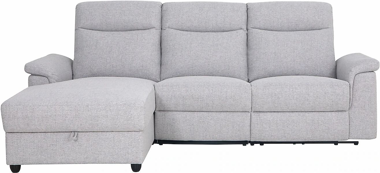 Home affaire Ecksofa "BRIONNE, L-Form, 255cm, manuelle u. elektrische Funkt günstig online kaufen