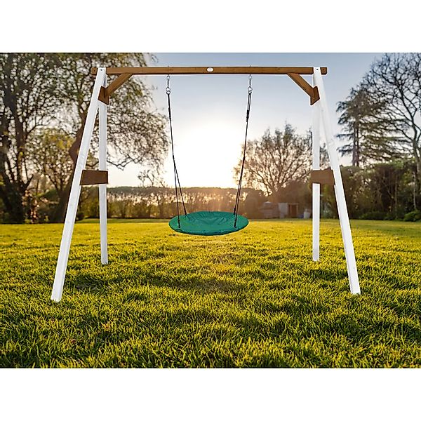 AXI Nestschaukel Summer Weiß / Braun 160x254x207 cm günstig online kaufen