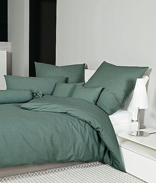 Janine Bettwäsche PIANO 0125 31, Seersucker 100% Baumwolle, uni, bügelfrei, günstig online kaufen