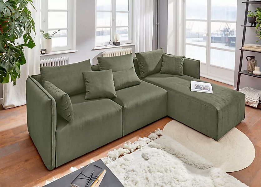 andas Ecksofa »Nöre«, (3 Teile), zusammengesetzt aus Modulen, in vielen Bez günstig online kaufen