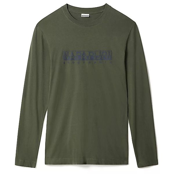 Napapijri Serber Print Langarm-t-shirt XS Green Depths günstig online kaufen