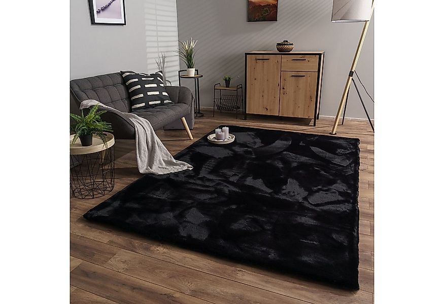 TT Home Teppich, Rechteckig, Höhe: 39 mm, Wohnzimmer Hochflor Teppich Langf günstig online kaufen