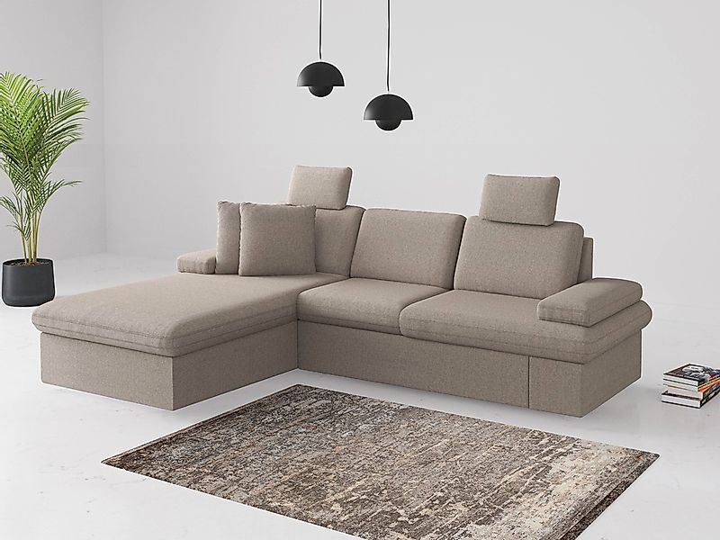 sit&more Ecksofa "Moreno", mit Armteilverstellung,wahlweise mit Bettfunktio günstig online kaufen