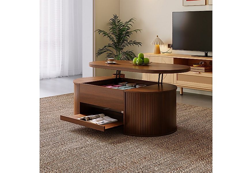 STILVORA Sideboard mit Regal,anhebbarer Sofatisch Kaffeetisch mit versteckt günstig online kaufen