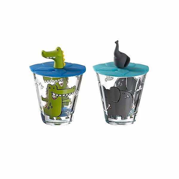 LEONARDO Kinderbecher "Kinderbecher mit Deckel Bambini 215 ml 2er Set" günstig online kaufen