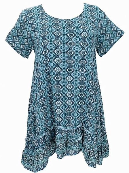 Guru-Shop Midikleid Boho Strandkleid, Minikleid - blau alternative Bekleidu günstig online kaufen