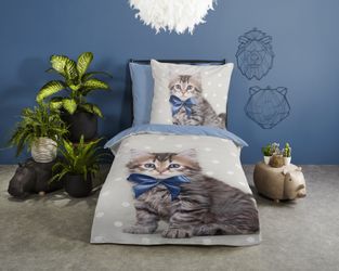 good morning Kinderbettwäsche "Mae" 2 Stk. tlg. 100% Baumwolle, 135x200, Re günstig online kaufen