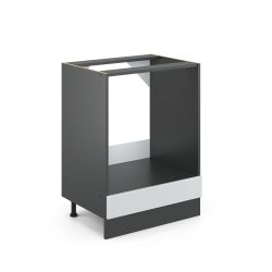 Vicco Herdumbauschrank R-Line, Weiß Hochglanz/Anthrazit, 60 günstig online kaufen