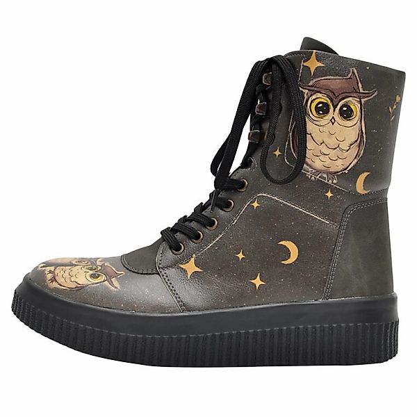 DOGO Schnürboots "Damen Future Boots Owls Family Vegan Damen Boots / Female günstig online kaufen