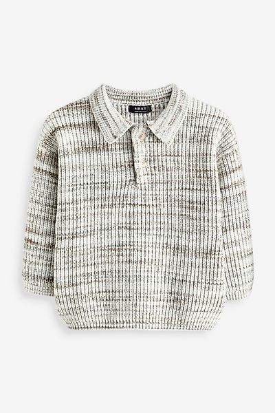 Next Polokragenpullover Langärmeliges Polo-Shirt (1-tlg) günstig online kaufen