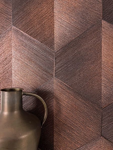 Newroom Vliestapete, Braun Tapete Modern 3D-Optik günstig online kaufen