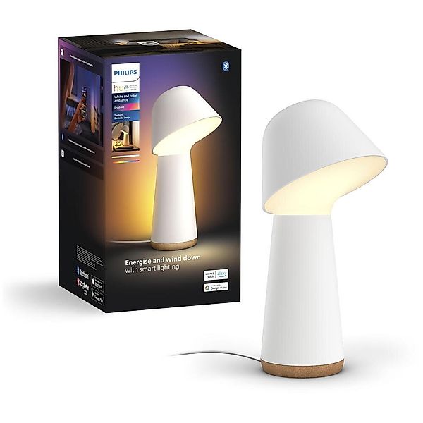 Philips Hue Bluetooth White & Color Ambiance Tischleuchte Twilight in Weiß günstig online kaufen