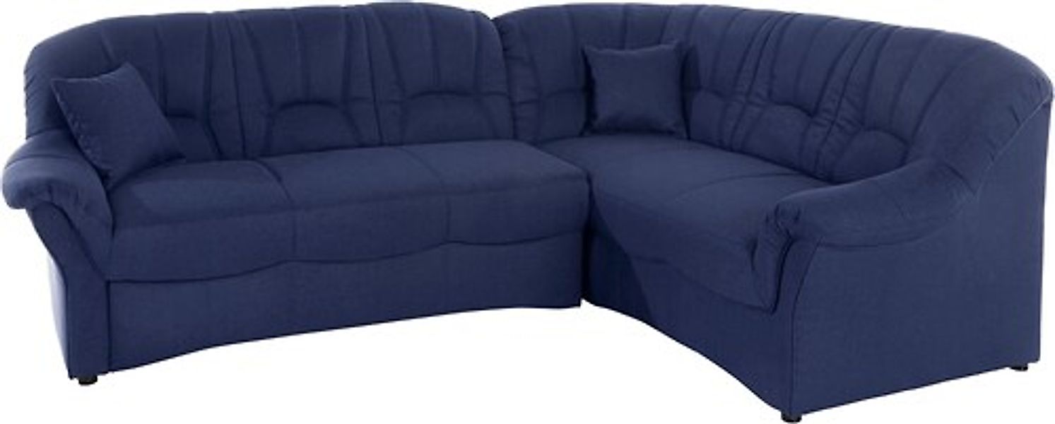 DOMO collection Ecksofa »Bahia, zeitlos und elegant, bequeme Armlehnen, L-F günstig online kaufen
