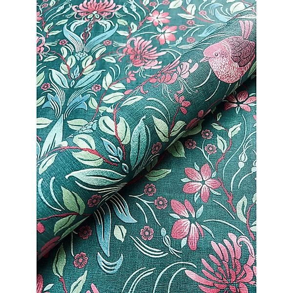 Newroom Vliestapete Leilani Green Blumen Floral FSC® günstig online kaufen