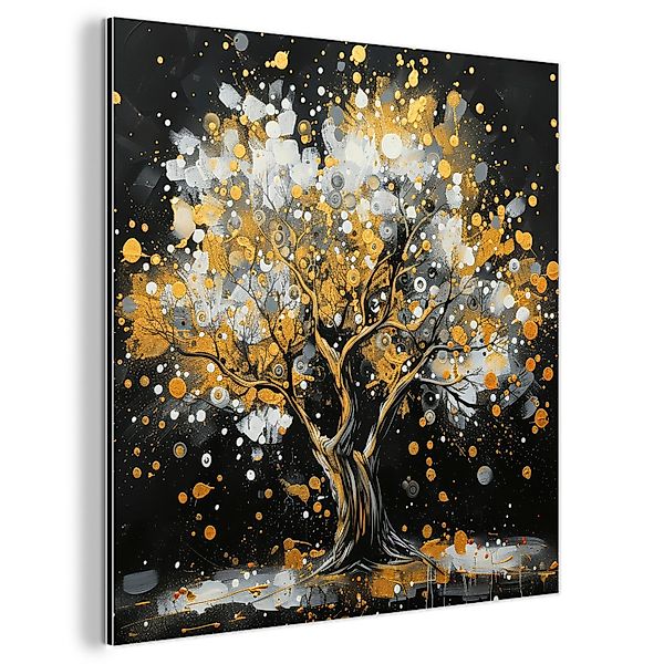 MuchoWow Metallbild Baum - Schwarz - günstig online kaufen