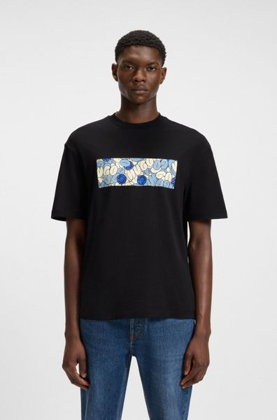 HUGO Blue T-Shirt Nurix mit coolem günstig online kaufen