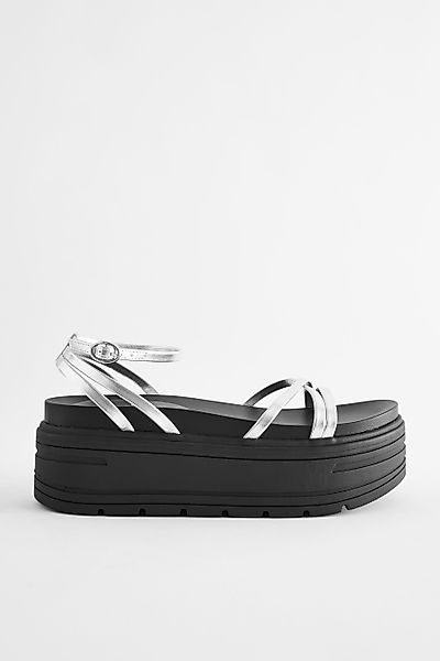 Next Riemchensandalen mit Flatform-Sohle, extra weit günstig online kaufen