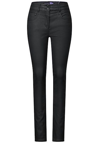 CECIL Stoffhose – Beschichtete Slim Fit Hose mit High Waist günstig online kaufen