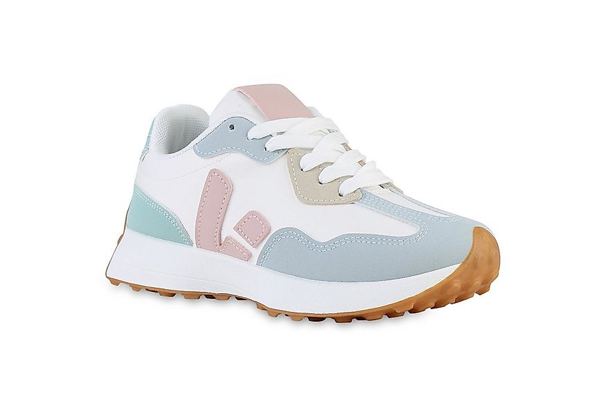 VAN HILL 841561 Plateausneaker Damen Plateau Sneaker Schnürer Profil-Sohle günstig online kaufen